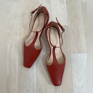 By Far Bella Leather Mary Jane Pumps